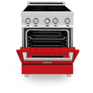 ZLINE 24 in. 2.8 cu. ft. Legacy Induction Range with 4 Element Cooktop and Electric Convection Oven in Stainless Steel (RAIND-24)