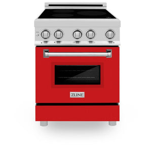 ZLINE 24 in. 2.8 cu. ft. Legacy Induction Range with 4 Element Cooktop and Electric Convection Oven in Stainless Steel (RAIND-24)