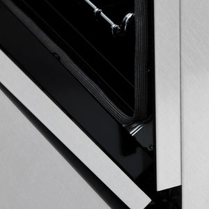 ZLINE 36 in. 4.6 cu. ft. Legacy Induction Range with 5 Element Cooktop and Electric Oven in DuraSnow® Stainless Steel (RAINDS-SN-36)