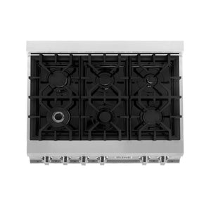 ZLINE 36 in. Legacy Gas Rangetop with 6 Burners and Porcelain Cooktop in Stainless Steel (RT36)