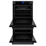 ZLINE 30 in. Professional Electric Double Wall Oven with Self Clean and True Convection in Black Stainless Steel (AWD-30-BS)