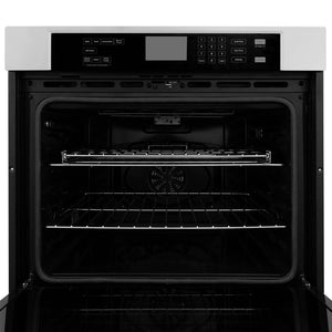 ZLINE Kitchen Package with Refrigerator, 30 in. Stainless Steel Rangetop, 30 in. Range Hood, 30 in. Single Wall Oven and 24 in. Tall Tub Dishwasher (5KPR-RTRH30-AWSDWV)