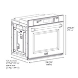 ZLINE 30 in. Professional Electric Single Wall Oven with Self Clean and True Convection in Fingerprint Resistant Stainless Steel (AWSS-30)