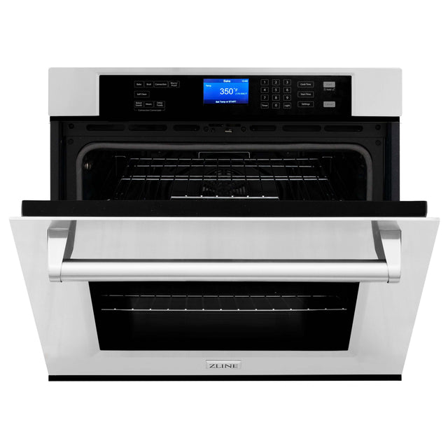 ZLINE 30 in. Professional Electric Single Wall Oven with Self Clean and True Convection in Stainless Steel (AWS-30)