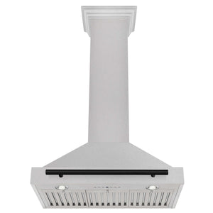 ZLINE Autograph Edition 30 in. Fingerprint Resistant Stainless Steel Range Hood and Accents (KB4SNZ-30)