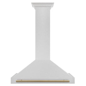 ZLINE Autograph Edition 36 in. Fingerprint Resistant Stainless Steel Range Hood with Accents (KB4SNZ-36)