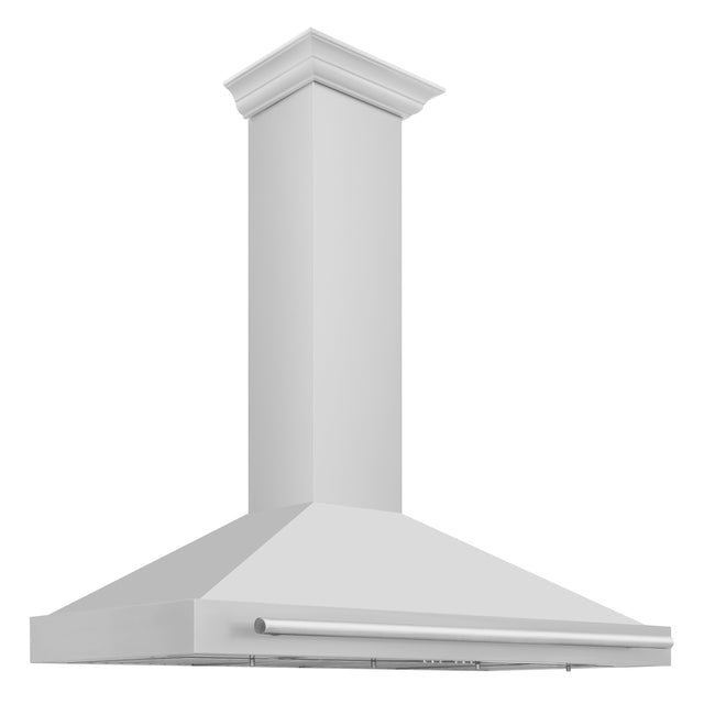 ZLINE 48 in. Stainless Steel Range Hood with Stainless Steel Handle and Colored Shell Options (KB4STX-48)-Range Hoods-KB4STX-48 ZLINE Kitchen and Bath