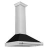 ZLINE 48 in. Stainless Steel Range Hood with Stainless Steel Handle and Colored Shell Options (KB4STX-48)-Range Hoods-KB4STX-BLM-48 ZLINE Kitchen and Bath