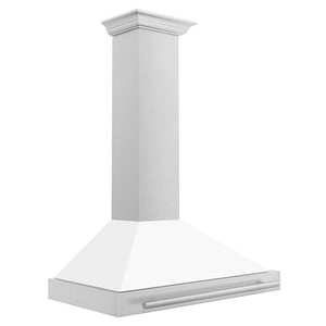 ZLINE 48 in. Stainless Steel Range Hood with Stainless Steel Handle and Colored Shell Options (KB4STX-48)