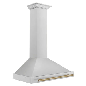 ZLINE Autograph Edition 36 in. Stainless Steel Range Hood with Stainless Steel Shell and Accents (KB4STZ-36)