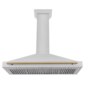 ZLINE Autograph Edition 48 in. Fingerprint Resistant Stainless Steel Range Hood with Accents (KB4SNZ-48)