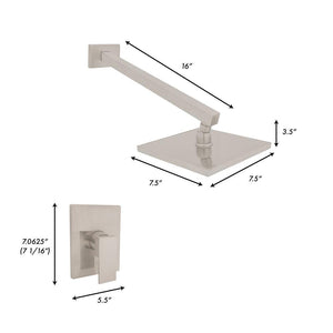 ZLINE Bliss Rainfall Shower Faucet in Brushed Nickel (BLS-SHF-BN)
