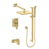 ZLINE Bliss Rainfall Shower System with 16 in. Oversized Shower Head in Champagne Bronze (BLS-SHS16-CB)