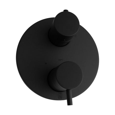 ZLINE Emerald Bay Thermostatic Shower System in Matte Black (EMBY-SHS-T2-MB)