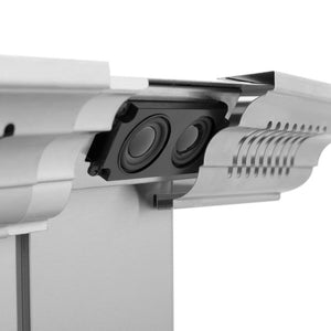ZLINE Island Mount Range Hood in Stainless Steel with Built-in CrownSound Bluetooth Speakers (KE2iCRN-BT)