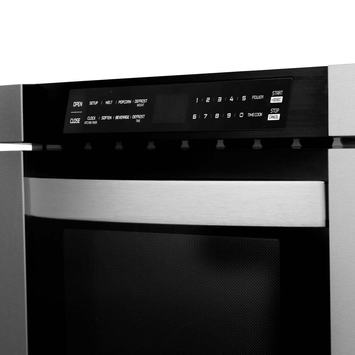 ZLINE Kitchen Package with Refrigeration, 48" Stainless Steel Dual Fuel Range, 48" Range Hood, Microwave Drawer, 24" Tall Tub Dishwasher and Beverage Fridge (6KPR-RARH48-MWDWV-RBV)