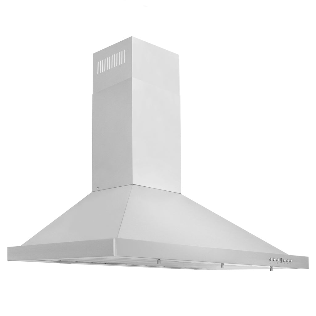 ZLINE Kitchen Package with Refrigerator, 30 in. Stainless Steel Gas Range, 30 in. Convertible Vent Range Hood and 24 in. Tall Tub Dishwasher (4KPR-SGRRH30-DWV)