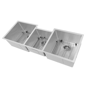 ZLINE Breckenridge 45 in. Undermount Triple Bowl Stainless Steel Kitchen Sink with Bottom Grid and Accessories (SLT-45)