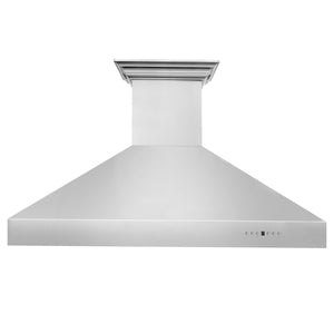ZLINE Professional Wall Mount Range Hood in Stainless Steel with Built-in CrownSound Bluetooth Speakers (697CRN-BT)