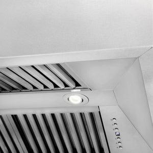ZLINE 36 in. Kitchen Package with DuraSnow® Stainless Steel Dual Fuel Range and Convertible Vent Range Hood (2KP-RASSNRH36)