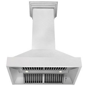 ZLINE 36 in. Kitchen Package with DuraSnow® Stainless Steel Dual Fuel Range and Convertible Vent Range Hood (2KP-RASSNRH36)
