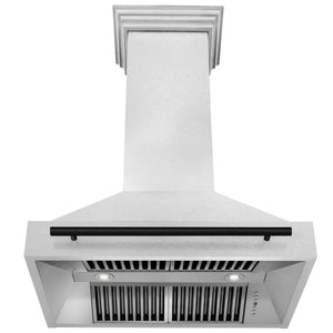 ZLINE Autograph Edition 36 in. Fingerprint Resistant Stainless Steel Range Hood with Stainless Steel Shell and Colored Handle (8654SNZ-36)