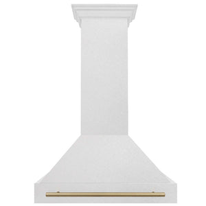 ZLINE Autograph Edition 36 in. Fingerprint Resistant Stainless Steel Range Hood with Stainless Steel Shell and Handle (8654SNZ-36)