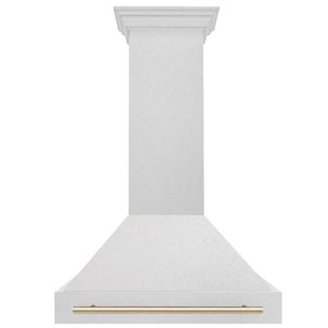 ZLINE Autograph Edition 36 in. Fingerprint Resistant Stainless Steel Range Hood with Stainless Steel Shell and Handle (8654SNZ-36)