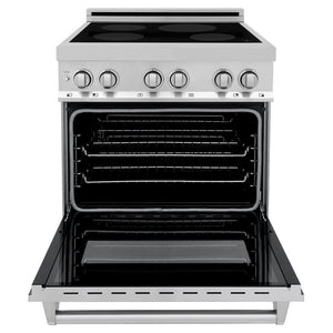 ZLINE 30 in. 4.0 cu. ft. Legacy Induction Range with 4 Element Cooktop and Electric Convection Oven in Stainless Steel (RAIND-30)