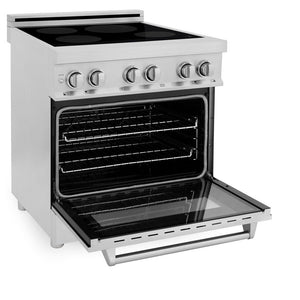 ZLINE 30 in. 4.0 cu. ft. Legacy Induction Range with 4 Element Cooktop and Electric Convection Oven in Stainless Steel (RAIND-30)
