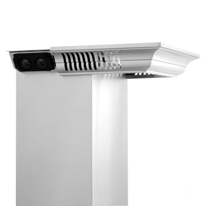 ZLINE Wall Mount Range Hood in Stainless Steel with Built-in CrownSound Bluetooth Speakers (KF1CRN-BT)