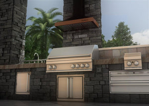 ZLINE Designer Series Wall Mount Range Hood in Oil-Rubbed Bronze with Copper Accents (KB2-BCXXX)