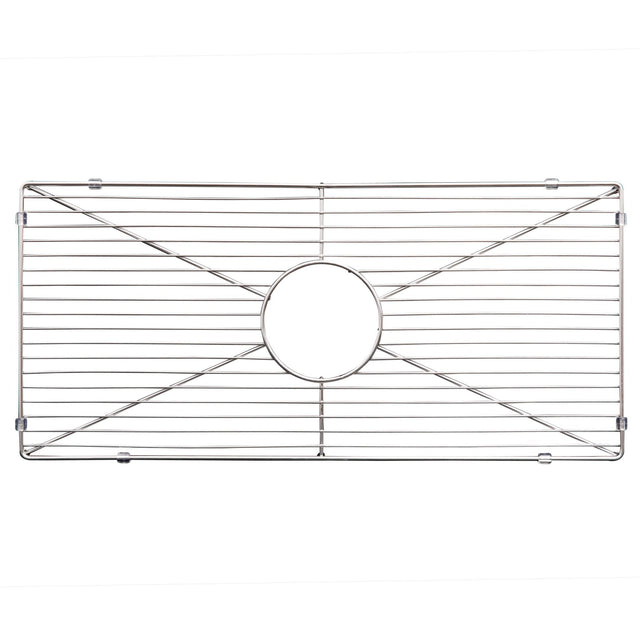 ZLINE 30 in. Venice Farmhouse Apron Front Reversible Single Bowl Fireclay Kitchen Sink with Bottom Grid (FRC5119)