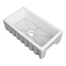 ZLINE 30" Venice Farmhouse Reversible Fireclay Sink (FRC5119) - Rustic Kitchen & Bath - Sinks - ZLINE Kitchen and Bath