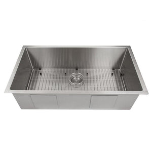 ZLINE 36 in. Meribel Undermount Kitchen Sink with Bottom Grid (SRS-36)