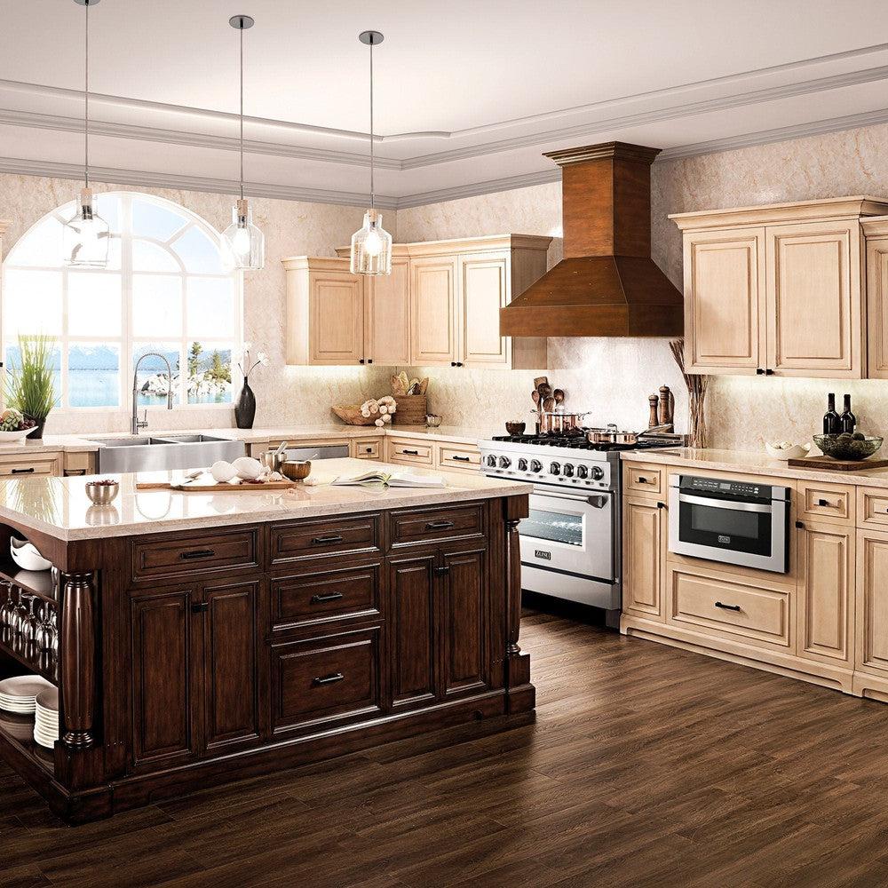 ZLINE 36 in. Courchevel Farmhouse Apron Mount Double Bowl Kitchen Sink with Bottom Grid (SA60D-36)