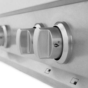 ZLINE 36 in. Porcelain Rangetop in DuraSnow® Stainless Steel with 6 Gas Burners (RTS-36)