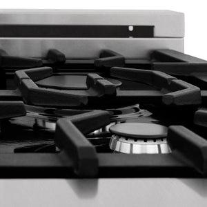 ZLINE 36 in. 4.6 cu. ft. Legacy Dual Fuel Range with 6 Burner Gas Cooktop and Electric Convection Oven in DuraSnow® Stainless Steel (RAS-SN-36)
