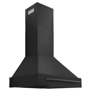 ZLINE Black Stainless Steel Range Hood with Black Stainless Steel Handle (BS655-BS)