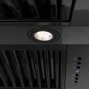 ZLINE Autograph Edition 48 in. Kitchen Package with Black Stainless Steel Dual Fuel Range and Range Hood with Champagne Bronze Accents (2AKP-RABRH48-CB)