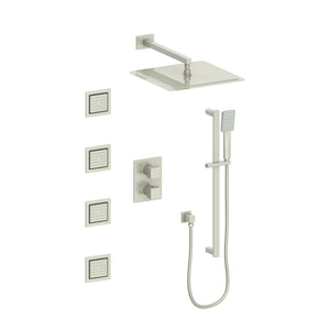 ZLINE Crystal Bay Thermostatic Shower System with Body Jets, color options available (CBY-SHS-T3) - Rustic Kitchen & Bath - Shower Systems - Rustic Kitchen & Bath