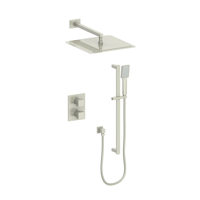 ZLINE Crystal Bay Thermostatic Shower System in Brushed Nickel
