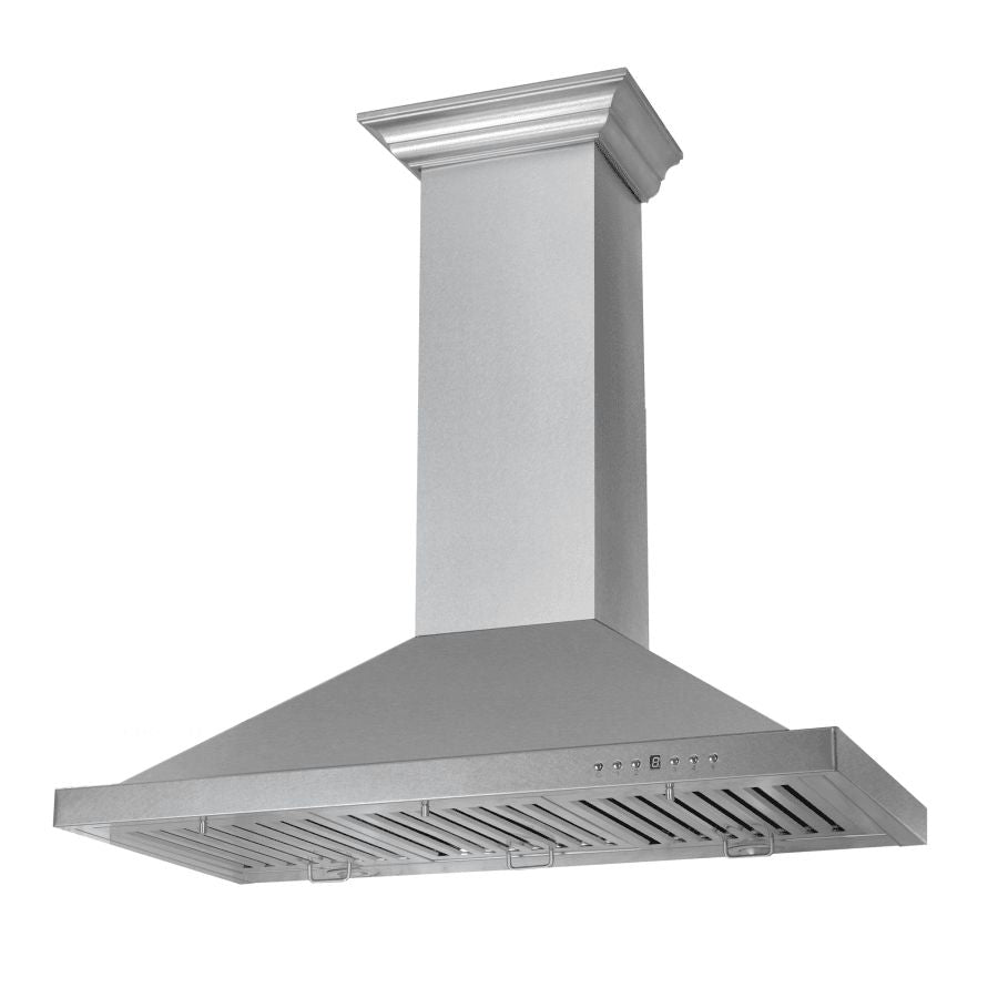 ZLINE Kitchen Package with 36 in. DuraSnow® Stainless Steel Rangetop and 36 in. Convertible Range Hood (2KP-RTSRH36)