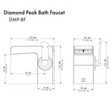 ZLINE Diamond Peak Bath Faucet (DMP-BF)