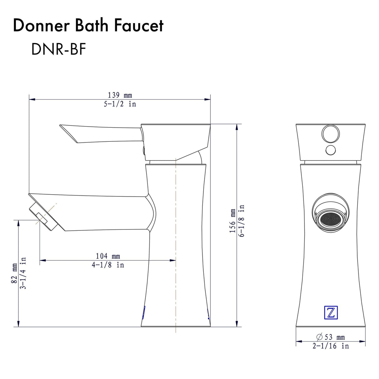 ZLINE Donner Chrome Bath Faucet (DNR-BF-CH)