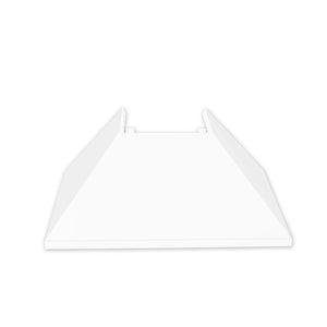 ZLINE 30 in. Kitchen Package with DuraSnow® Stainless Steel Dual Fuel Range with White Matte Door and Convertible Vent Range Hood (2KP-RASWMRH30)