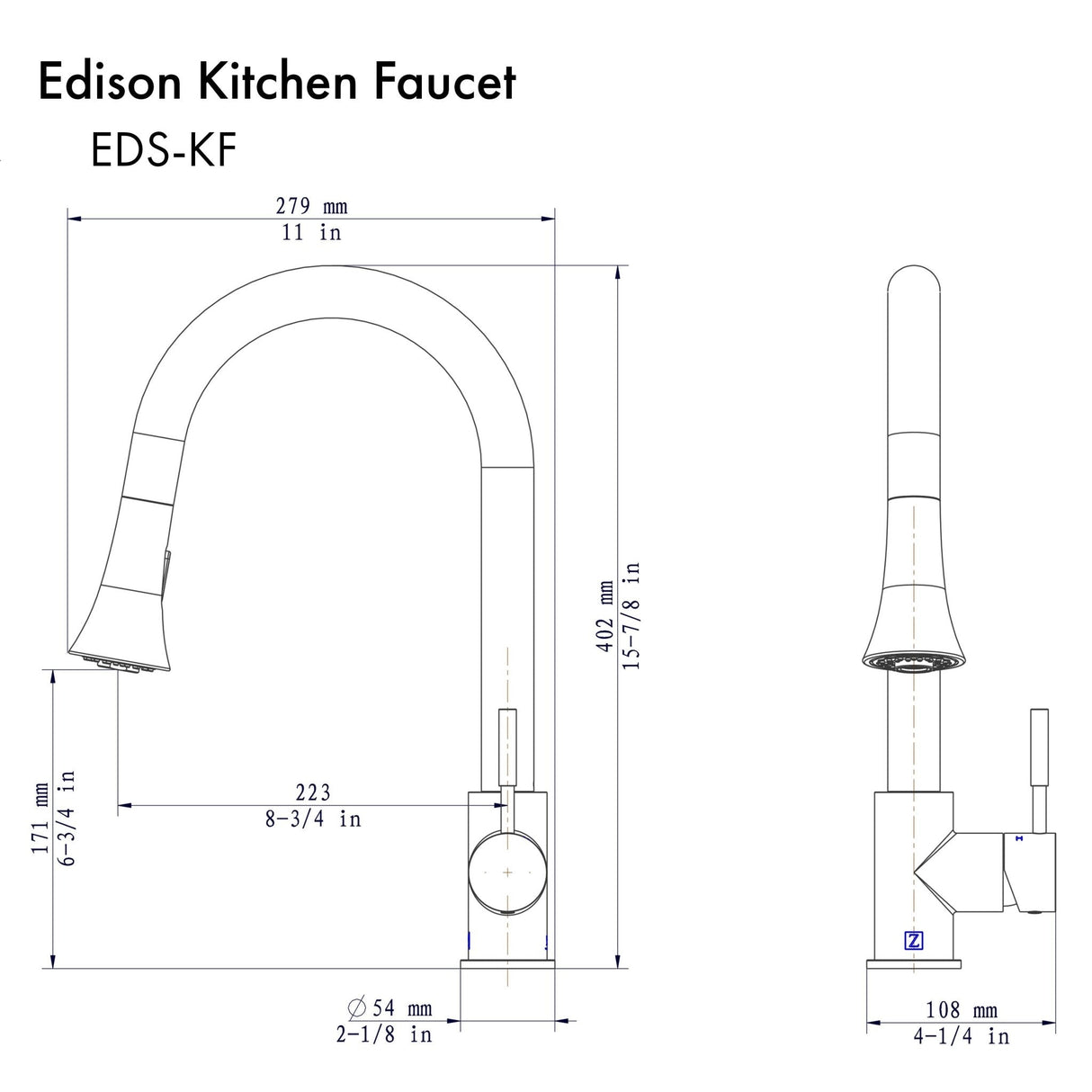 ZLINE Edison Kitchen Faucet (EDS-KF)