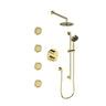 ZLINE Emerald Bay Thermostatic Shower System with Body Jets (EMBY-SHS-T3) in Polished Gold
