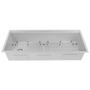 ZLINE 43 in. Garmisch Undermount Single Bowl Kitchen Sink with Bottom Grid and Accessories (SLS-43)