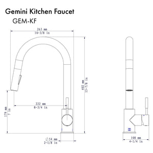 ZLINE Gemini Kitchen Faucet (GEM-KF)